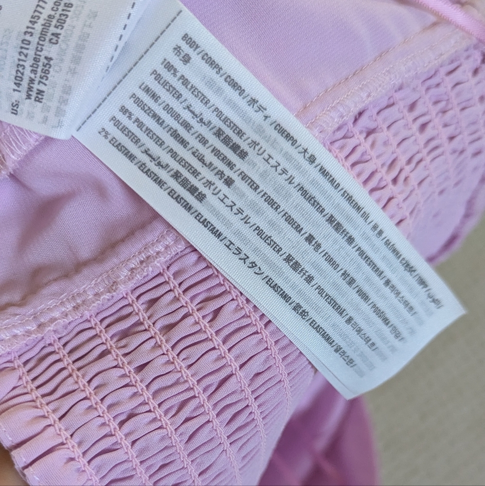 Abercrombie & Fitch Pink Halter Crop Top - Picture 4 of 8
